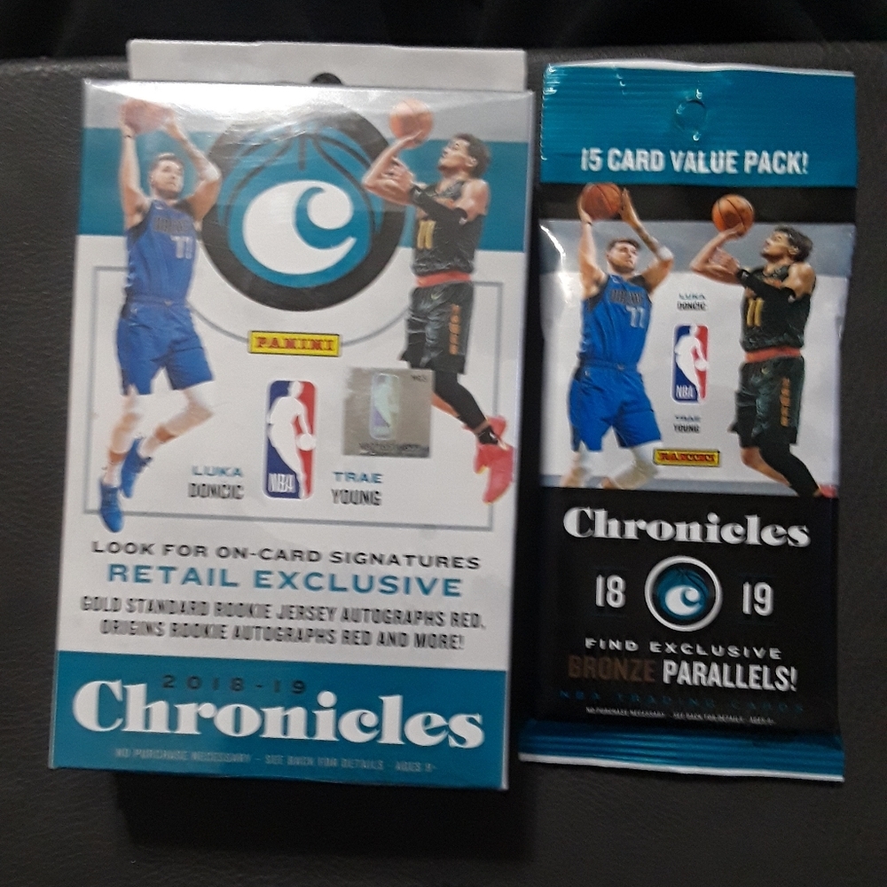 2018-19 Panini Chronicles Hanger box and Fat Pack!